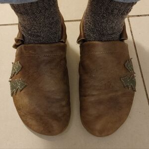 Starry Knight Handmade Moccasin Slippers Barefoot